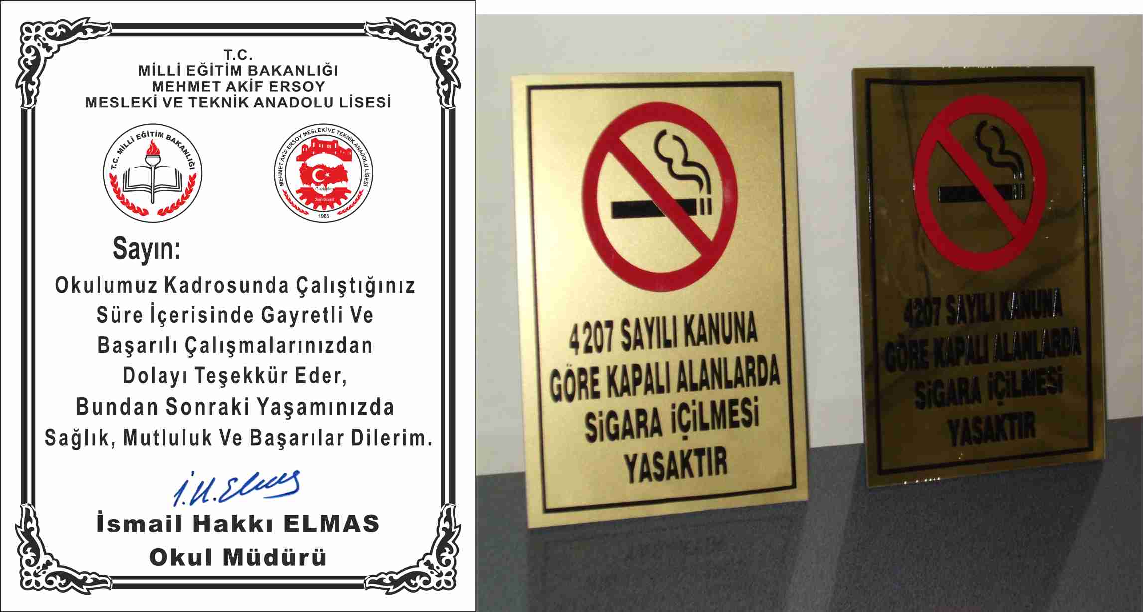 Termal Baskı Plaket